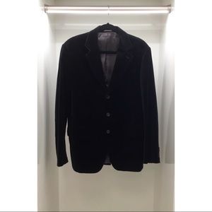 7 For All Mankind Black Velvet Blazer